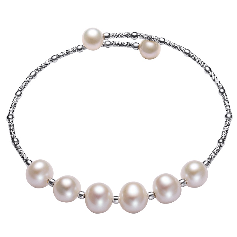 佰色传情(BRIR)淡水水珍珠手链S925银手镯百搭时尚四色可选