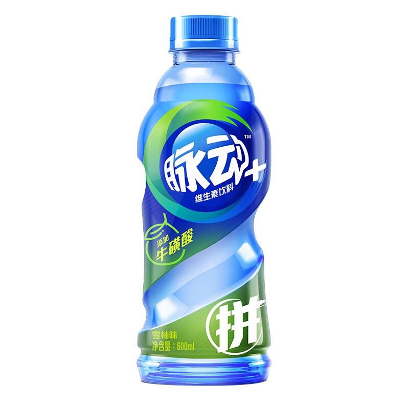 脉动 + 牛磺酸 Mizone 雪柚味 运动饮料 600ml*15瓶 整箱