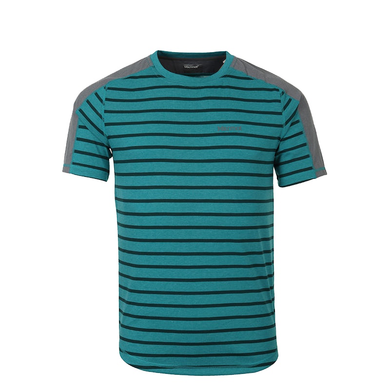 Marmot/土拨鼠 美版男子 户外运动透气圆领吸湿排汗短袖T恤