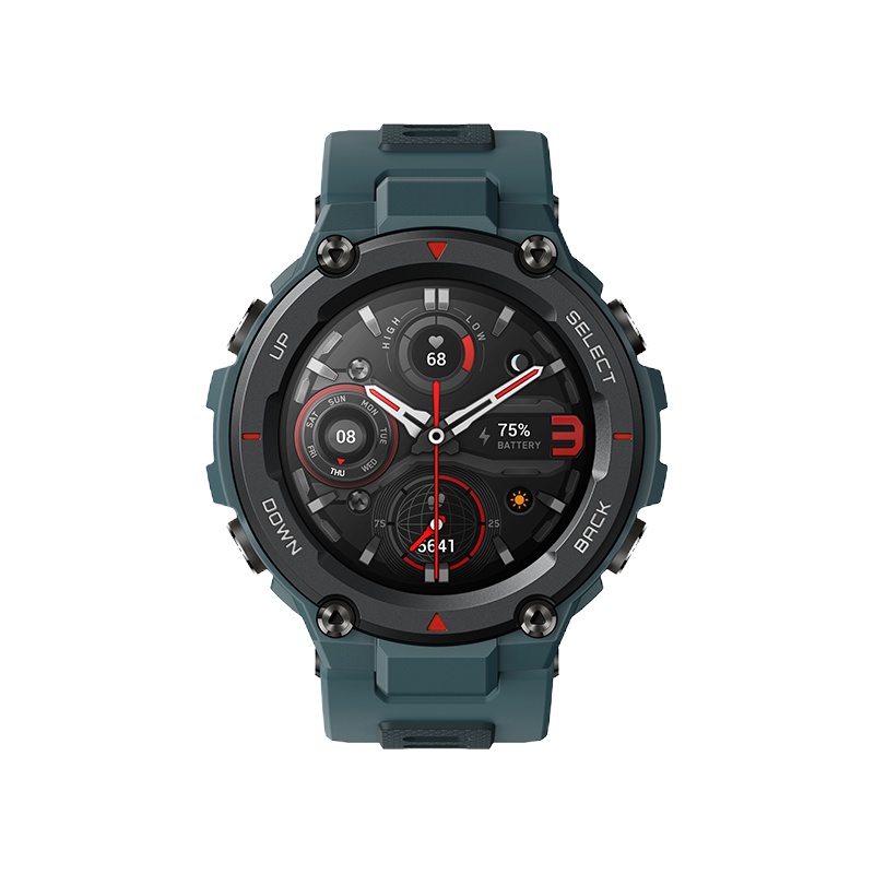 官方自营 Amazfit 华米跃我T-Rex Pro智能运动手表 血压筛查100米防水心率血氧检测健康监测深度防水运动识别男女通用watch 适用苹果华为小米OPPO荣耀安卓手机