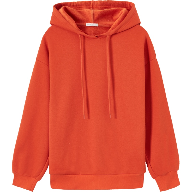 美特斯邦威女休闲常年宽松连帽甜美舒适宽松圆领针织套头衫女