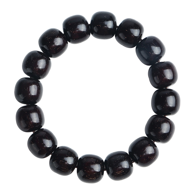 月印百川 老料金星小叶紫檀手串 高油高密桶珠男女款老型珠单圈文玩手链