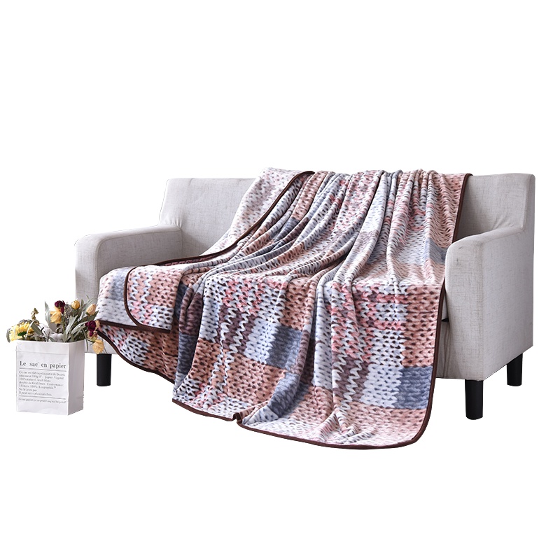 金丝莉创意绒毯 JT-1106 午睡休闲舒适法莱绒200×230cm (条)