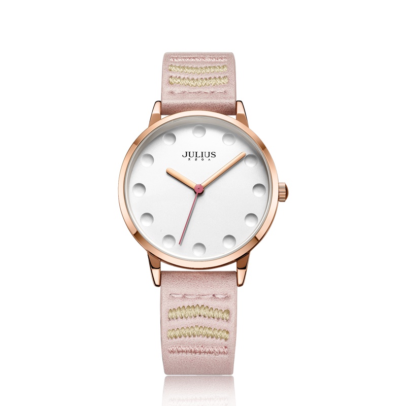 Julius聚利时新品时尚简约手表女韩范石英表皮带女士手表JA-1021
