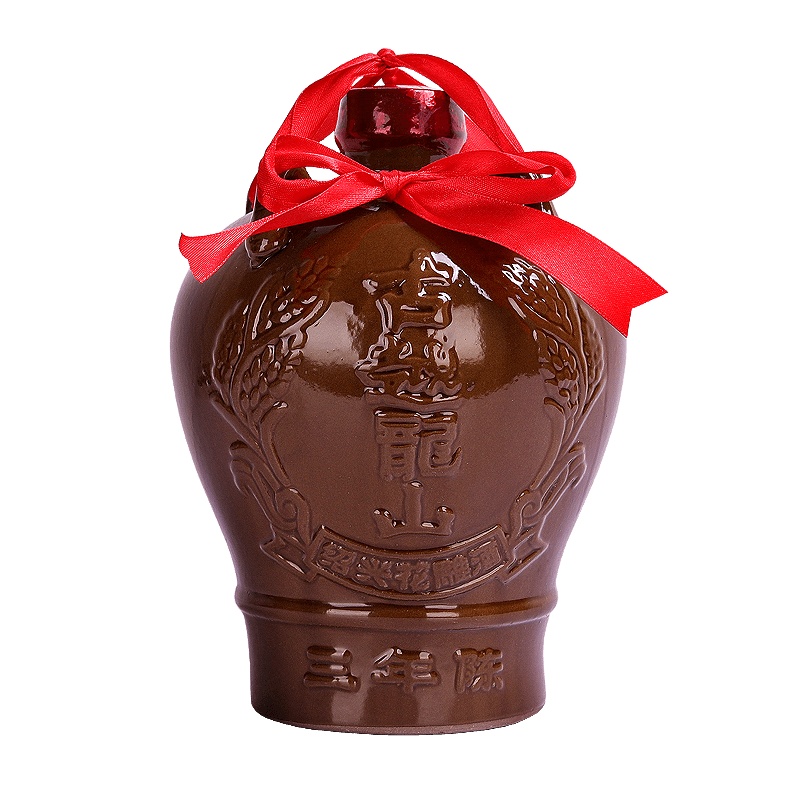 古越龙山绍兴黄酒陶坛三年陈糯米花雕酒加饭酒15度1.5L 3斤装