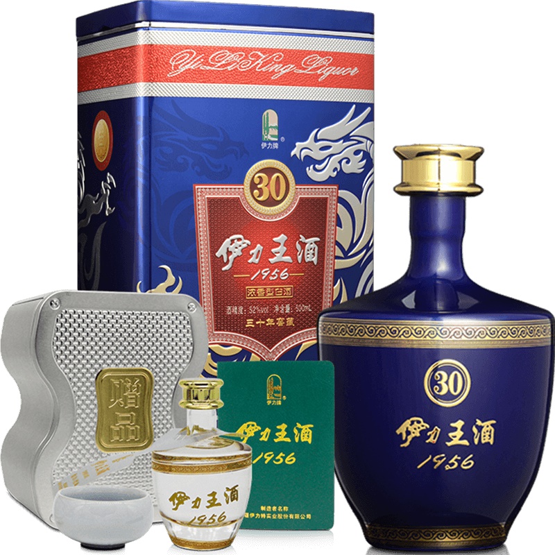 伊力特 伊力王酒蓝王 浓香型白酒 52度 500ml