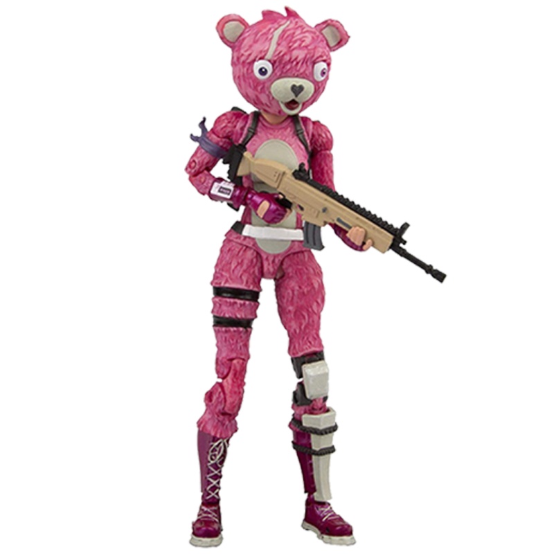 梦幻工场 堡垒之夜手办 粉红熊 Fortnite 麦克法兰 7寸 可动手办游戏周边模型玩具礼物