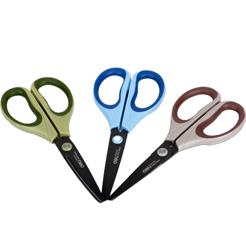 得力(deli) DY 6055特氟龙剪刀合金不锈钢剪刀 办公剪刀 170mm