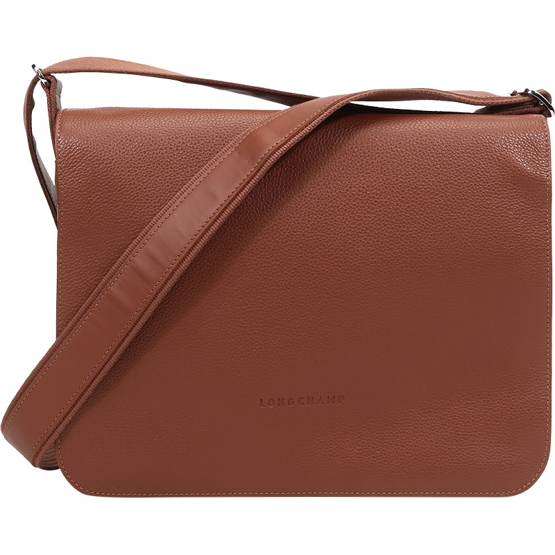 LONGCHAMP 珑骧 男士 LE FOULONNE系列牛皮单肩斜挎差包 1122 021