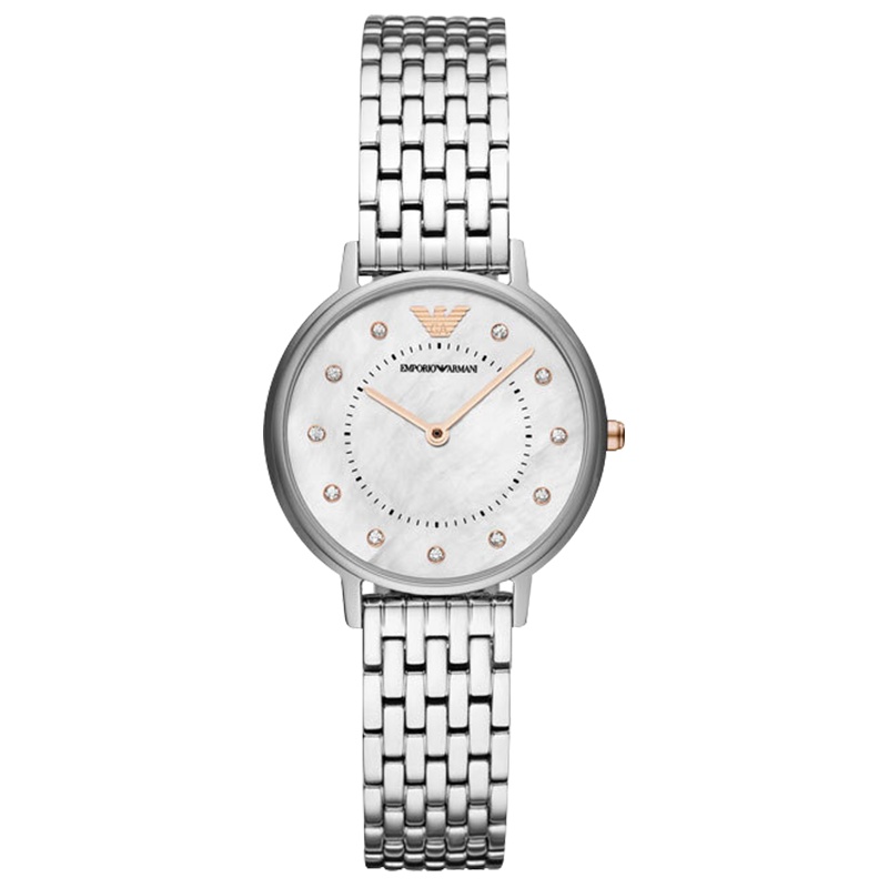 阿玛尼(ARMANI)女士手表时尚手表 欧美品牌简约休闲石英表女 AR80014-L