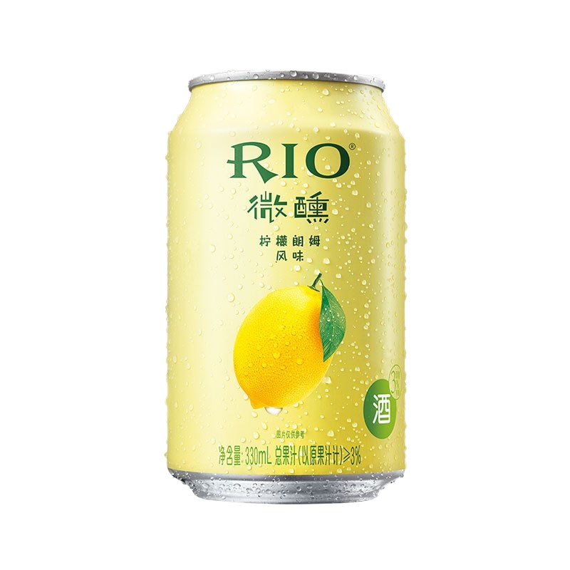 锐澳 RIO 鸡尾酒 预调酒柠檬味朗姆酒 330ml