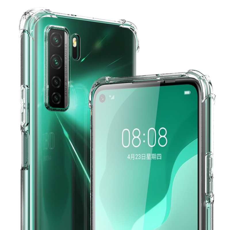 ESCASE 华为nova7SE手机壳保护套防摔全包气囊简约时尚有挂绳孔软壳女男外壳ES-iP9系列透明