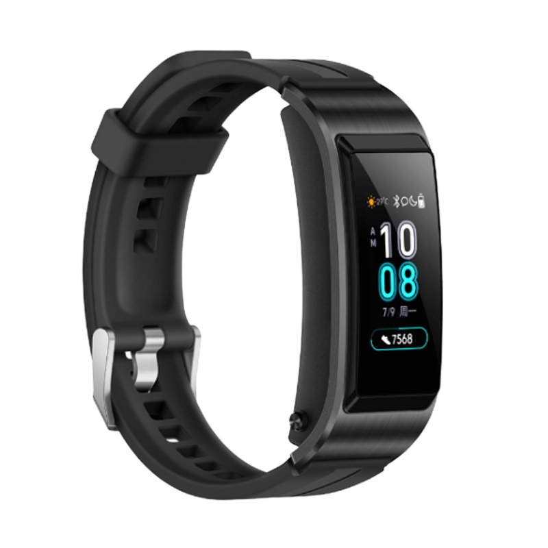 华为手环 B5 运动版(曜石黑)智能运动手环 蓝牙耳机 彩屏触控 心率监测 睡眠分析 智能提醒