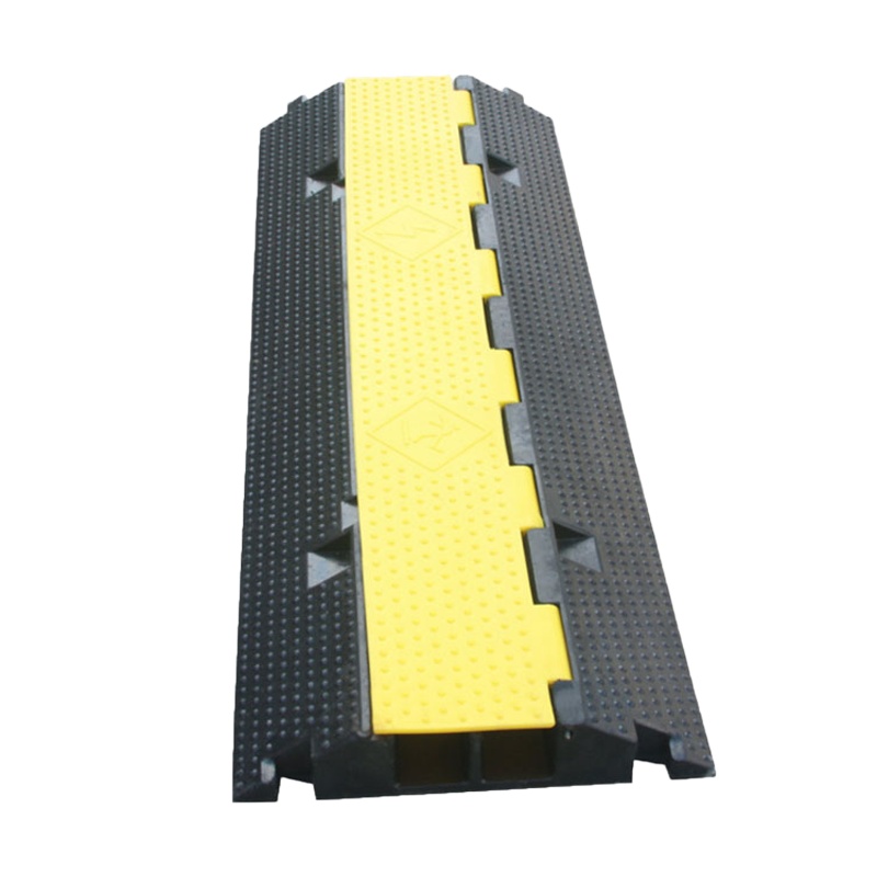 海斯迪克 gnjz-1113 线槽减速 带室内外护线盖线板电缆保护槽橡胶线 PVC盖板二线槽1000*350*70mm