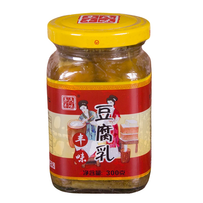 [300克X2瓶]贵州特产马氏丰味豆腐乳 自制豆腐乳霉豆腐豆制品小黄豆手工磨豆腐 本地黄豆手工制作下饭菜臭豆腐咸味散装