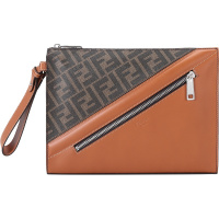 FENDI 男士 织物/聚氨酯/牛皮手拿包 7VA491 AFB4