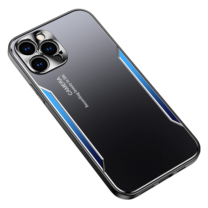 魅爱琳 苹果13手机壳iPhone13/mini/Pro/Max保护套外壳 刀锋战士 金属防摔 轻薄软套磨砂时尚炫酷潮男