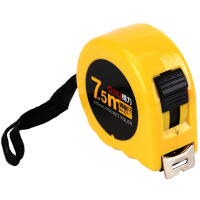 得力(deli)8211钢卷尺 黄色测量卷尺 玻璃纤维 皮卷尺 测量工具