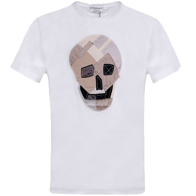 Alexander Mcqueen 亚历山大·麦昆 男士混纺短袖T恤 430577 QHX04