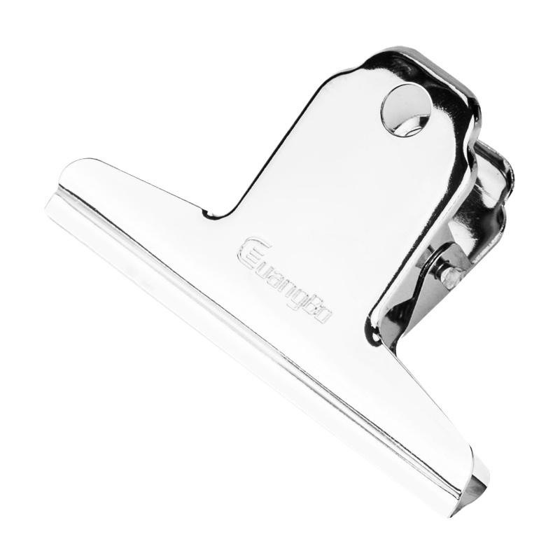 [精选]广博PJ5213山形票夹76mm 不锈钢夹子 (48只价格)