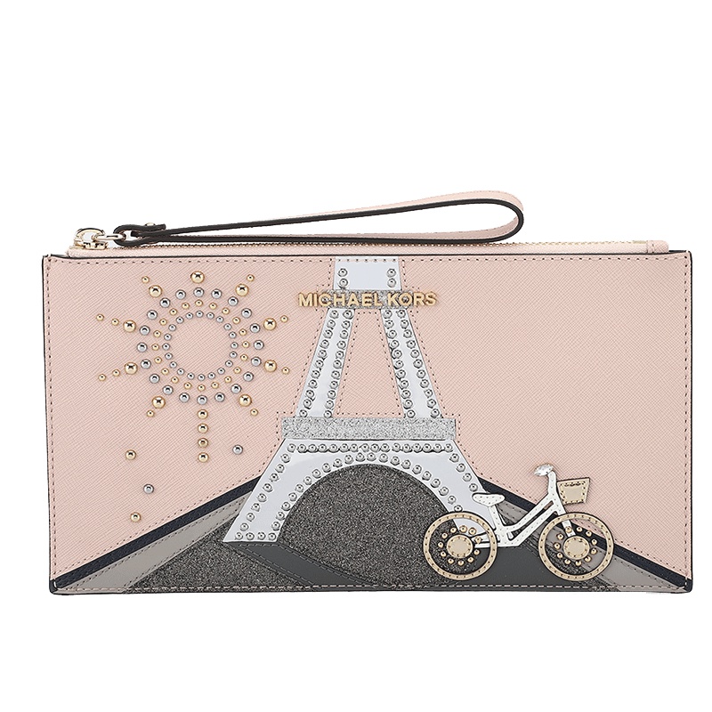 MICHAEL KORS 迈克·科尔斯 MK手包 手拎包 欧美时尚压花女手包女士手拿包信封包