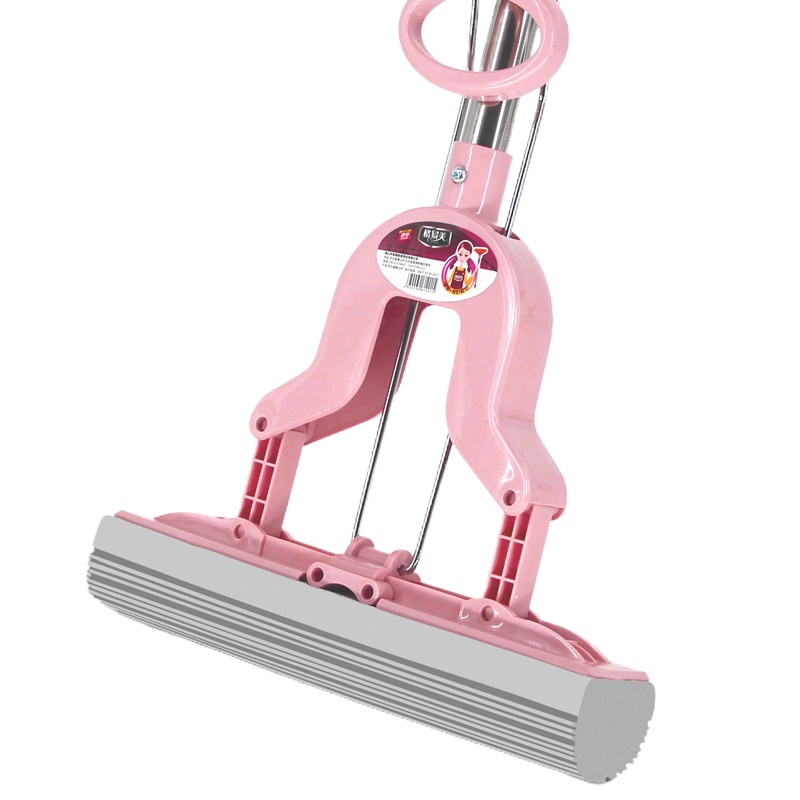 格易美 吸水海绵拖把懒人拖布旋转对折式家用胶棉拖把头免手洗 1223 单只装