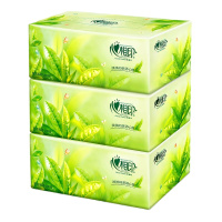 心相印 盒装抽纸 茶语系列 200抽*3盒 盒装纸巾