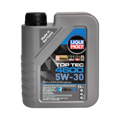 力魔(LIQUI MOLY) 顶技4600 全合成机油 5W-30 C3 SN 1L 德国原装进口