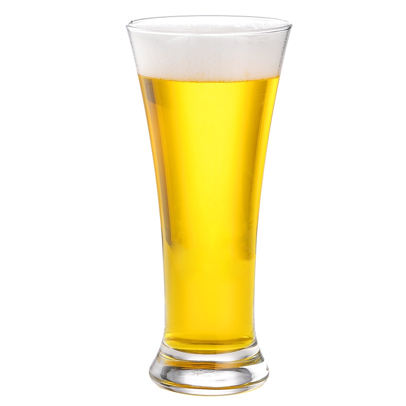 利比 经典欧式高款闪耀系列325ml透明玻璃精选大容量杯啤酒杯小麦啤酒杯璃扎杯 1只装