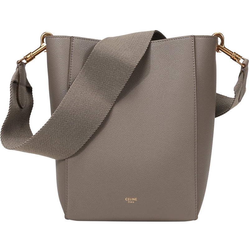 CELINE 赛琳 女士牛皮SANGLE BUCKET手提单肩包水桶包 189303AH4