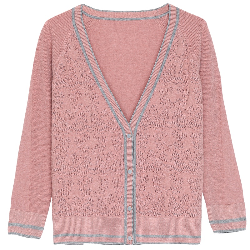 恒源祥女士针织开衫2020秋季新款上衣百搭女士毛衣小外套