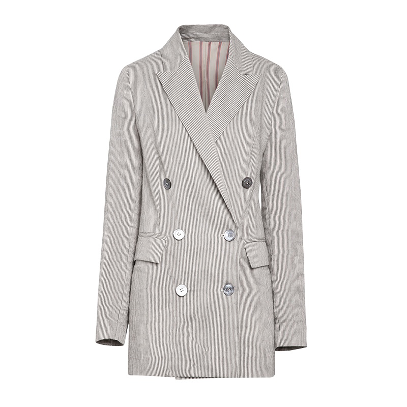 鄂尔多斯 | ERDOS春夏双排扣女式西服外套