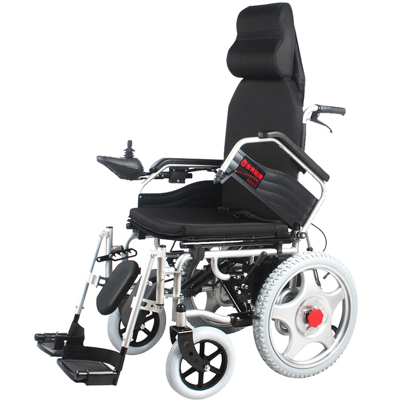 吉芮1802电动轮椅老人智能全自动多功能带坐便老年残疾人可全躺轻家用便携医用出行代步车12A铅酸电池JRWD