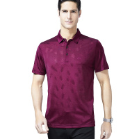 恒源祥男士桑蚕丝短袖T恤夏季男中年男潮休闲半袖T恤