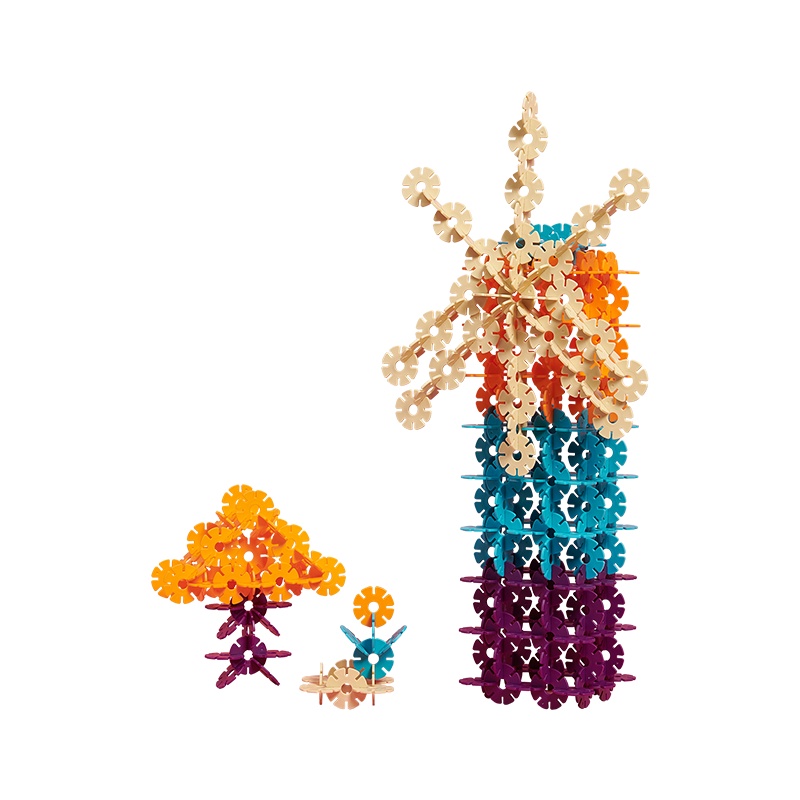 babycare雪花片拼插积木大号加厚1-3-6周岁宝宝儿童益智拼装玩具 300/500片装