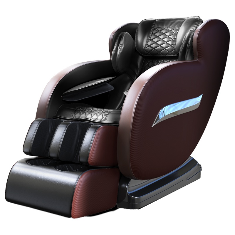 Chigo/志高按摩椅P9黑棕色 电动颈椎肩腰家用全身全自动多功能太空豪华舱SL导轨