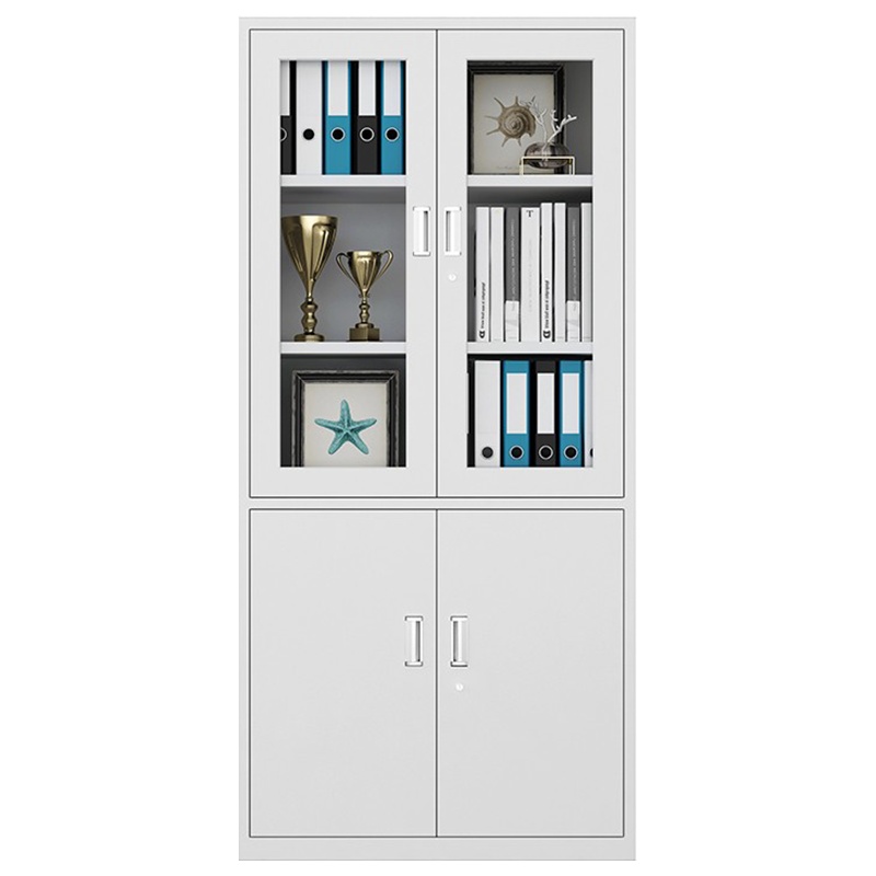 慧采云 办公家具优质钢制常规大器械办公柜铁皮柜文件柜柜子档案资料柜850*390*1800mm