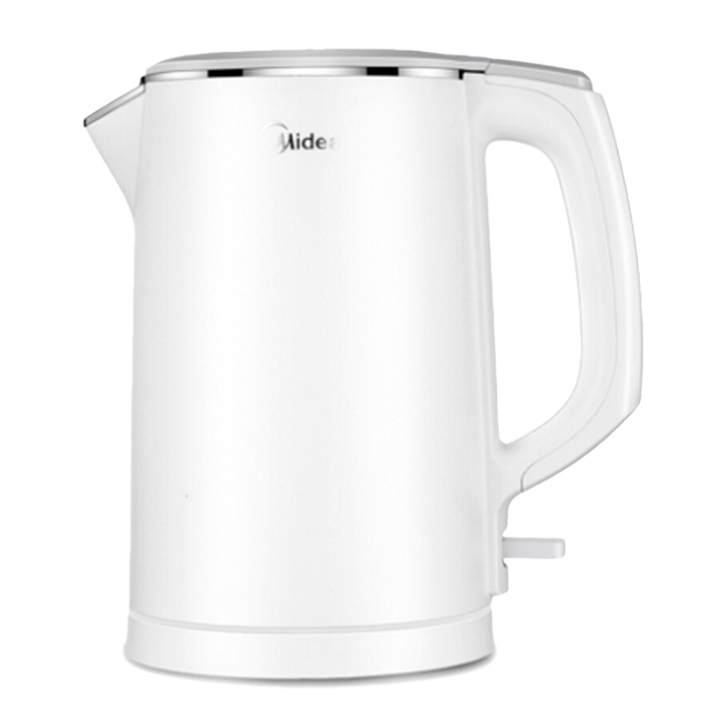 美的(Midea)电水壶304不锈钢家用烧开水瓶1.5L电热水壶保温双层防烫便携一体式 HJ1522