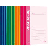 得力7654-办公无线装订本(混)-80张-A5(5本装)