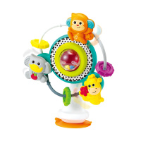 美国Infantino婴蒂诺-Bebee迷你摩天轮宝宝互动玩具触感旋转吸盘玩具迷你摩天轮