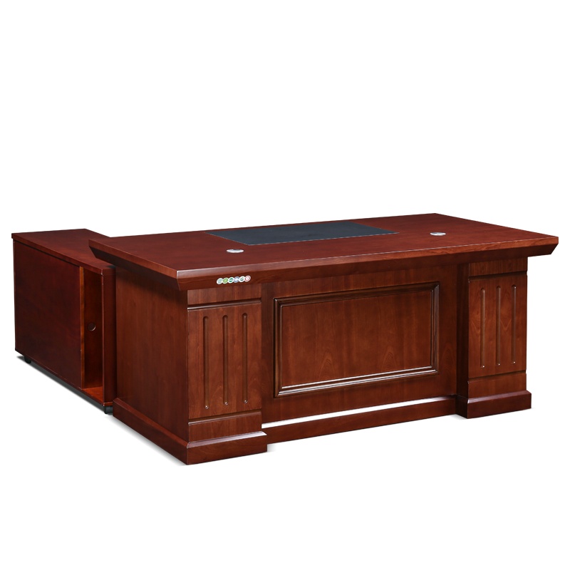 [红心家居]办公桌贴木皮油漆桌班台单人位1.8米