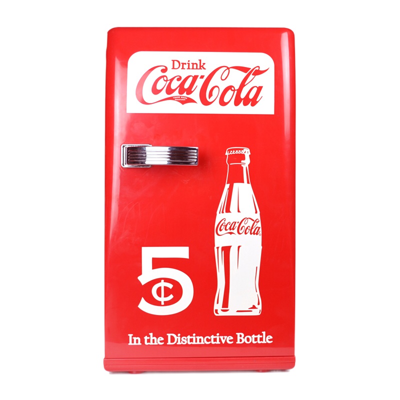 可口可乐(Coca-Cola)CCR12车载冰箱车家两用 便携小冰箱迷你宿舍小冰箱12V 冷暖箱 12L