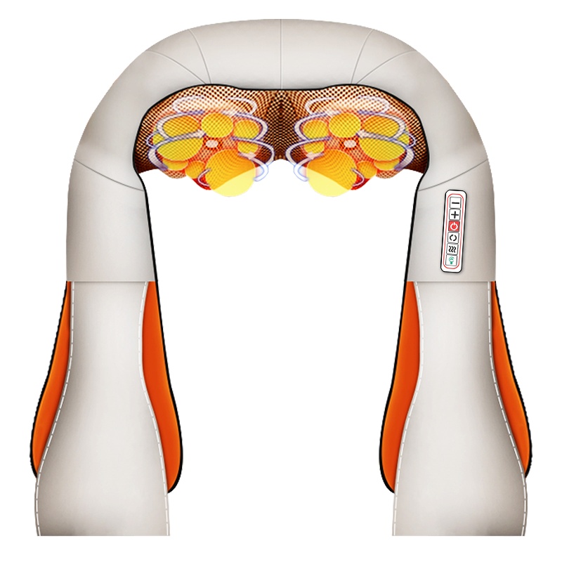 安尚三键揉捏按摩披肩无线充电16头电动推拿立体指压温感热敷按摩器颈椎肩颈腰颈部腰椎全身富贵包全身按摩器多功能按摩仪器