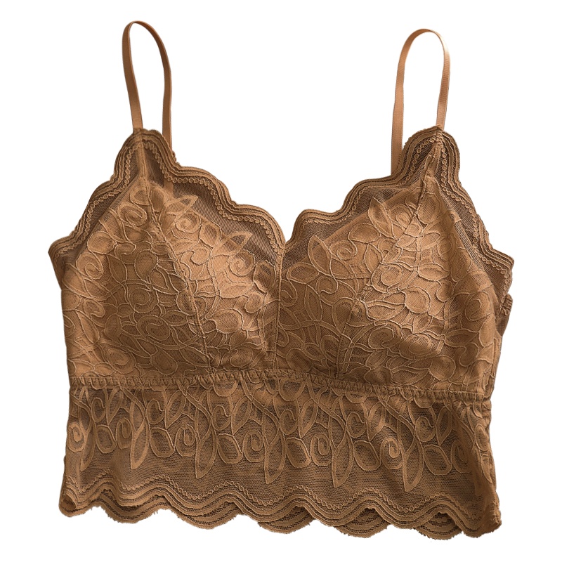 俞兆林春夏蕾丝美背内衣女无钢圈薄款背心式抹胸性感文胸女内搭网红裹胸夏