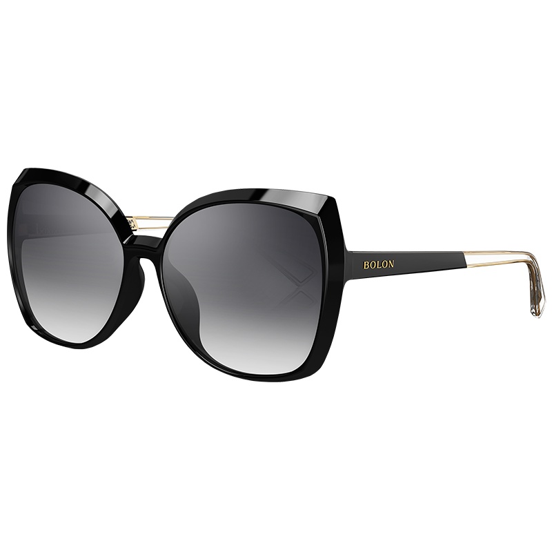 BOLON暴龙偏光太阳镜女士蝶形圆脸时尚墨镜潮流个性眼镜BL5017