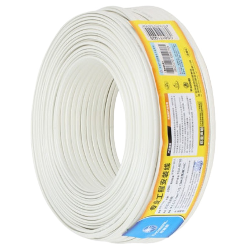 QS2303T100S 秋叶原2芯单股圆型电话线 100米