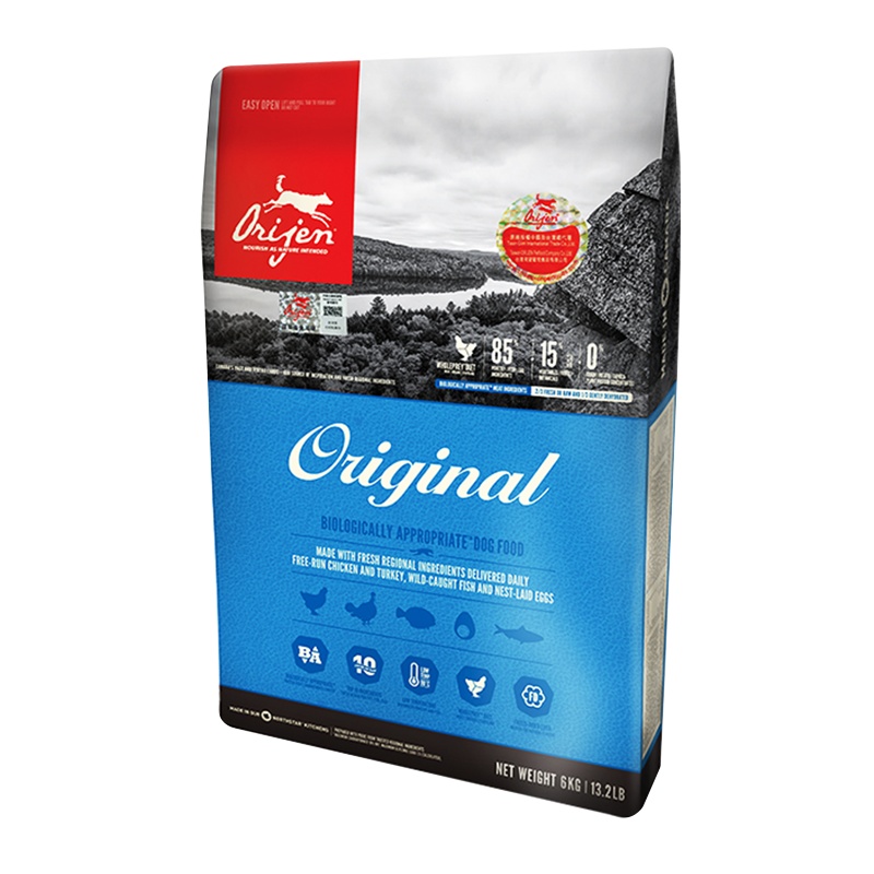 原始猎食渴望Orijen 原味鸡肉配方成犬粮 6kg加拿大进口通用型全价天然粮成犬干粮狗粮