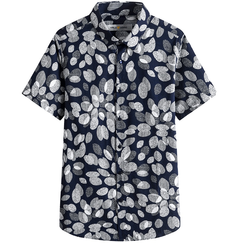 雅鹿男士短袖衬衫男休闲舒适商务衬衫男ADC2CE037S