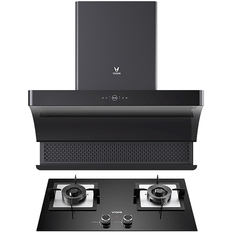 云米(VIOMI) cross2侧吸式烟灶套餐 (液化气)21立方挥手智控 自动升降 烟灶联动抽吸油烟机灶具套装