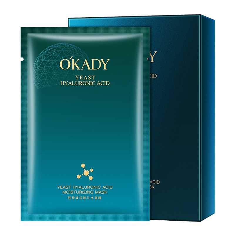 OKADY 酵母玻尿酸补水面膜10片